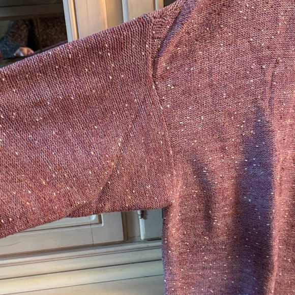 J. Jill Heathered Purple Crew Neck Sweater - Picture 4 of 6